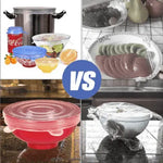 Couvercle silicone extensible | Lot de 6 | EcoloCouvercle™ - Vignette | LA CUISINE DE MAMIE