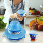Couvercle silicone extensible | Lot de 6 | EcoloCouvercle™ - Vignette | LA CUISINE DE MAMIE