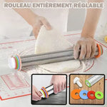 Rouleau à patisserie REGLABLE | ÉgalePâte ™ - Vignette | LA CUISINE DE MAMIE